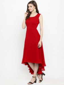 Women red dress