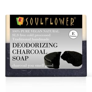 Soulflower Handmade Soap with Deodorizing Charcoal